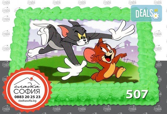 Изненадайте своя малчуган! Детски торти с картинки на любим герой и пълнеж по избор, надпис и кутия от Сладка София! - Снимка 37