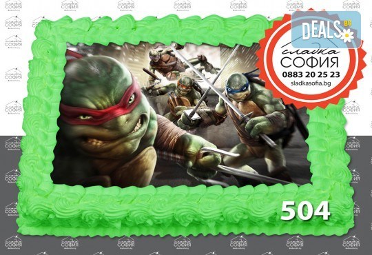 Изненадайте своя малчуган! Детски торти с картинки на любим герой и пълнеж по избор, надпис и кутия от Сладка София! - Снимка 34