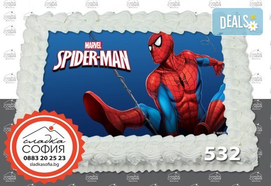 Изненадайте своя малчуган! Детски торти с картинки на любим герой и пълнеж по избор, надпис и кутия от Сладка София! - Снимка 15