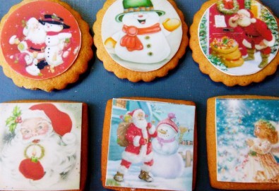 Празниците идват! Коледни бисквити със снимка на Дядо Коледа, Снежния човек, джуджета, ангелчета и елхички от майстор-сладкарите на Muffin House!