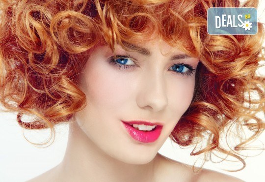 Боядисване с боя на клиента, масажно измиване, подстригване, маска според нуждите на косата, термо спрей и оформяне на прическа със сешоар от студио за красота „Шедьовър“! - Снимка 1