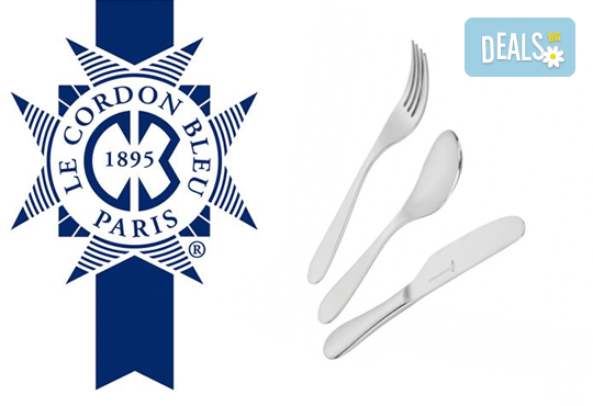 Високо качество на добра цена! Комплект прибори за деца Cordon Bleu с гравирани мечета! - Снимка 1