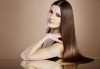 Кератинова терапя с продукти на Selective, масажно измиване и подсушаване със сешоар в салон за красота Суетна! - thumb 1