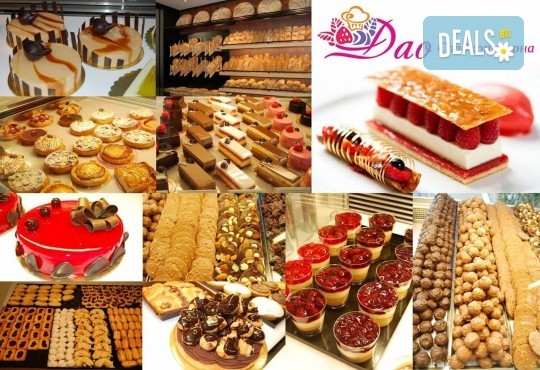 Сладки моменти със сладкарница Дао! Вземете торта Деликат с 8 или 12 парчета и възможност за пожелание или надпис по избор - Снимка 3