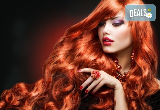 Най-добрите цени за боядисване с професионална или боя на клиента, кичури, прическа със сешоар, преса или маша + подстригване, масажно измиване и маска според нуждите на косата в студио Шедьовър! - Снимка 1