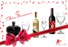 За личен празник или годишнина! Бутилка вино със или без чаша с гравиран надпис по избор от Podarisliubov.com - thumb 1