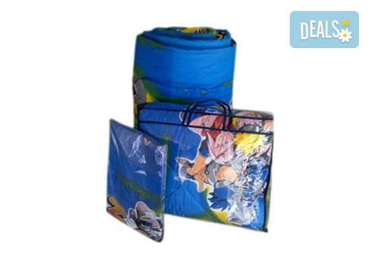 Само сега на още по-изгодна цена! Единичен комплект спално бельо Наруто/ комплект с олекотена завивка и подарък, 100% ранфорс, антиалергична вата - Снимка 2