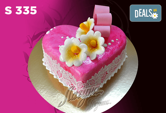 Подарете уникална бутикова торта „Романтично сърце” на любимия човек! Изберете цвят и вкус по желание! Предплатете сега 1лв! - Снимка 6