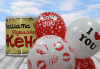 Денят на влюбените наближава! Подарете на любимия човек чаша с тематичен надпис по избор и 5 балона с хелий от Парти магазин Рая! - thumb1 5