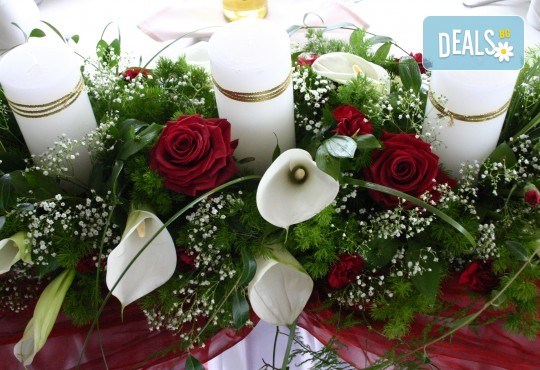 За Вашата сватба от Сватбена агенция Вю Арт! Цветя за сватбената маса и масите за гости + консултация със сватбен агент! - Снимка 3