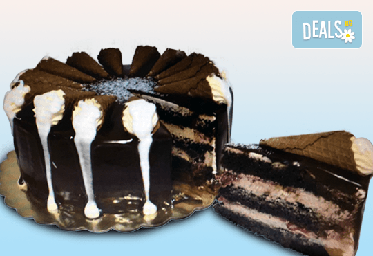 Сладки моменти със сладкарница Дао! Вземете торта Деликат с 8 или 12 парчета и възможност за пожелание или надпис по избор - Снимка 1