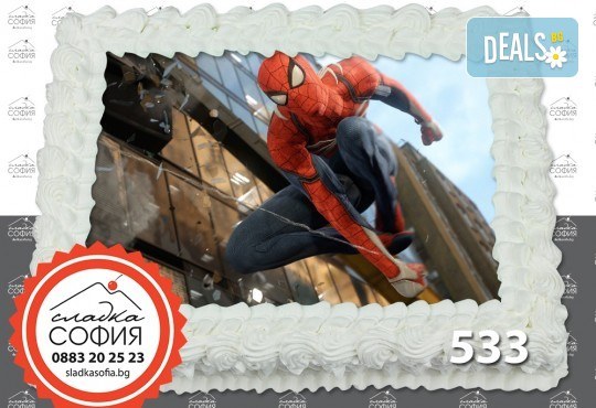 Детска торта с картинка на любим герой и включена доставка от Сладка София! - Снимка 2