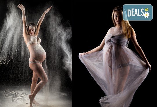 60-минутна фотосесия за бременни в студио с включени аксесоари, дрехи и ефекти + обработка на всички заснети кадри, от Chapkanov photography! - Снимка 3