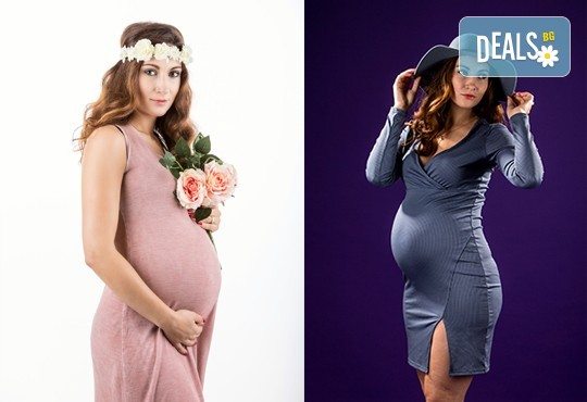 60-минутна фотосесия за бременни в студио с включени аксесоари, дрехи и ефекти + обработка на всички заснети кадри, от Chapkanov photography! - Снимка 11