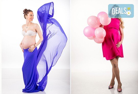 60-минутна фотосесия за бременни в студио с включени аксесоари, дрехи и ефекти + обработка на всички заснети кадри, от Chapkanov photography! - Снимка 8