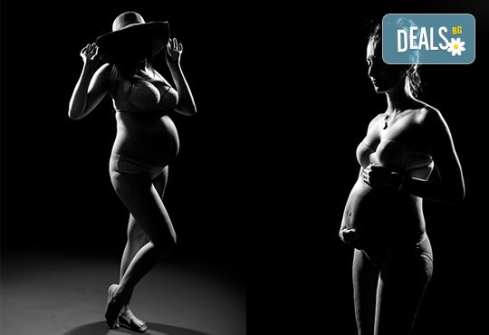 60-минутна фотосесия за бременни в студио с включени аксесоари, дрехи и ефекти + обработка на всички заснети кадри, от Chapkanov photography! - Снимка 5
