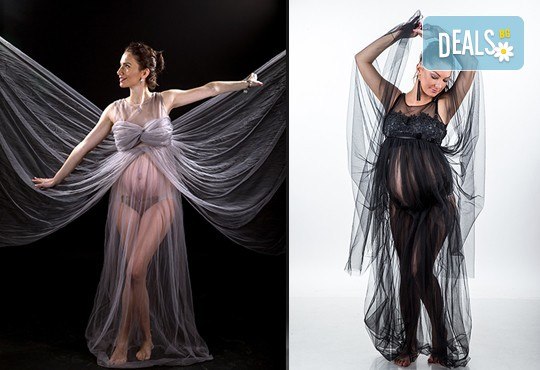 60-минутна фотосесия за бременни в студио с включени аксесоари, дрехи и ефекти + обработка на всички заснети кадри, от Chapkanov photography! - Снимка 7