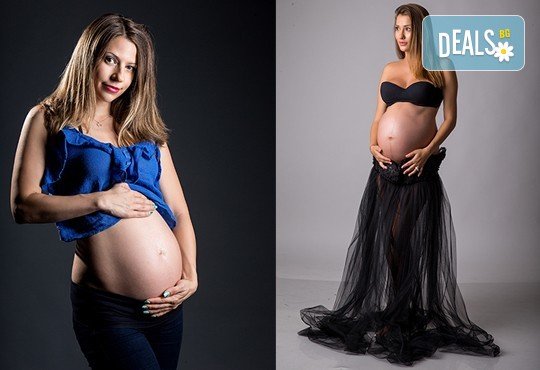 60-минутна фотосесия за бременни в студио с включени аксесоари, дрехи и ефекти + обработка на всички заснети кадри, от Chapkanov photography! - Снимка 12