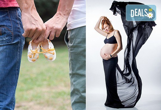 60-минутна фотосесия за бременни в студио с включени аксесоари, дрехи и ефекти + обработка на всички заснети кадри, от Chapkanov photography! - Снимка 16