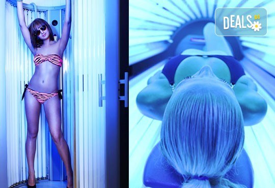 Карта за 30 минути вертикален солариум Turbo X 360 + подарък от MNJ Studio - Люлин! - Снимка 3