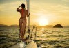 Време е за море, слънце и морски приключения! Яхта Трофи - круиз в Райския залив край Созопол, 4 часа, с разхлаждаща напитка, слънчеви бани, плуване! - thumb 3