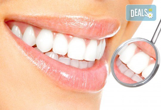 Преглед с интраорална камера, почистване на зъбен камък с ултразвук и полиране на зъби с Airflow от д-р Ценка Доганова! - Снимка 1