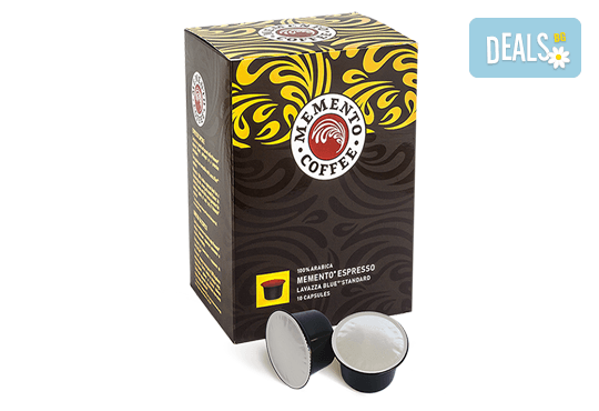 Ароматно кафе! Вземете капсули Memento® Espresso, Lavazza Blue®* Standard - 10 или 100 броя, от Café Memento! - Снимка 1