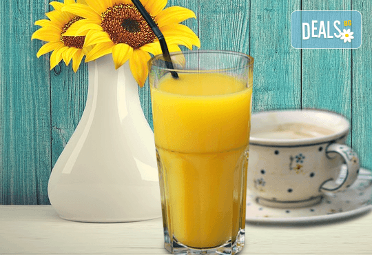 Събудете сe с чаша фреш от портокал, грейпфрут или лимон и кафе Molinari в Royal Place Shisha Bar! - Снимка 1