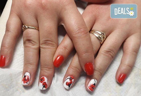 Mаникюр с гел лак BlueSky, 2 или 4 декорации, вграждане на камъчета и ефекти от Салон Мечта! - Снимка 27
