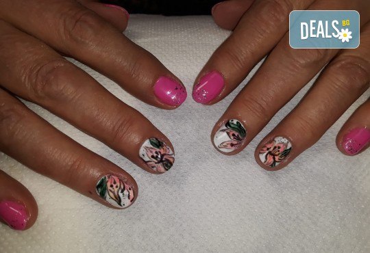 Mаникюр с гел лак BlueSky, 2 или 4 декорации, вграждане на камъчета и ефекти от Салон Мечта! - Снимка 42