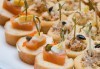 За Вашето събитие! 90 бр. коктейлни хапки с прошуто, моцарела, чери докатки, френски сирена и пушени меса, декорирани и готови за сервиране, от Топ Кет Кетъринг! - thumb 3