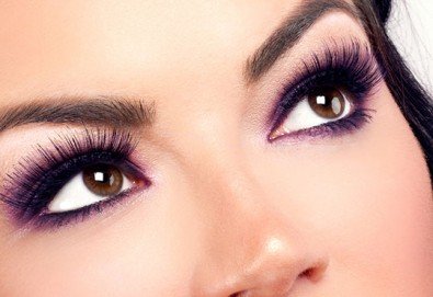 Удължаване и сгъстяване на мигли чрез метода 3D, 4D или 5D - руски обем от салон Flowers 2 в Хаджи Димитър!