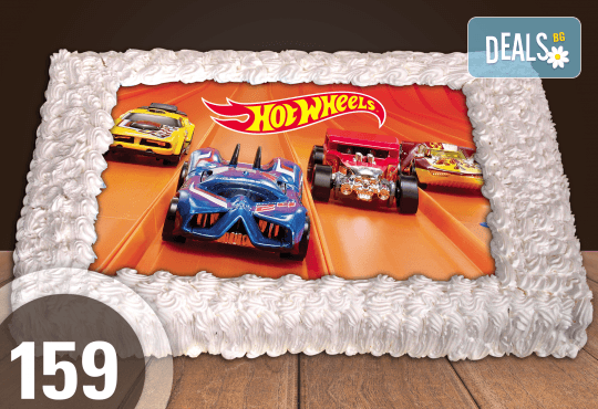 Голяма детска торта 20, 25 или 30 парчета със снимка на любим герой от Сладкарница Джорджо Джани - Снимка 56