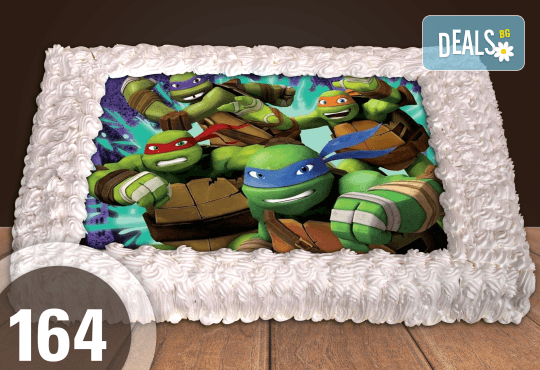 Голяма детска торта 20, 25 или 30 парчета със снимка на любим герой от Сладкарница Джорджо Джани - Снимка 13