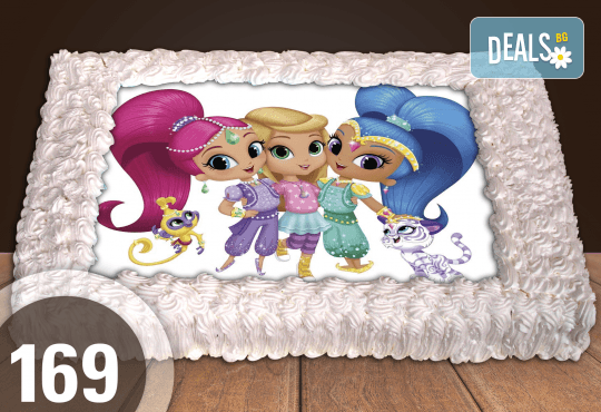 Голяма детска торта 20, 25 или 30 парчета със снимка на любим герой от Сладкарница Джорджо Джани - Снимка 60