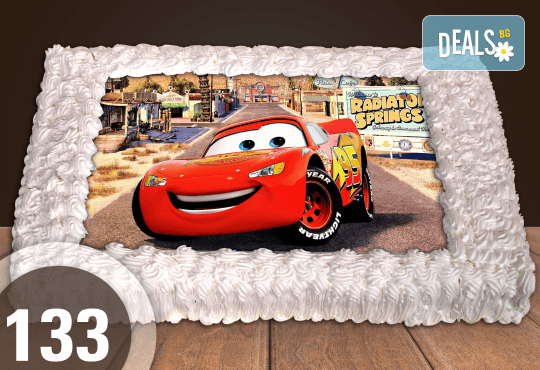 Голяма детска торта 20, 25 или 30 парчета със снимка на любим герой от Сладкарница Джорджо Джани - Снимка 8