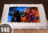 За момче! Торти за момчета: вземете голяма торта 20/ 25/ 30 парчета със снимка на герои от любимите детски филмчета - Нинджаго, Костенурките Нинджа, Спайдърмен и други от Сладкарница Джорджо Джани - thumb1 22