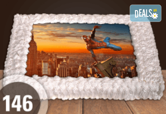 За момче! Торти за момчета: вземете голяма торта 20/ 25/ 30 парчета със снимка на герои от любимите детски филмчета - Нинджаго, Костенурките Нинджа, Спайдърмен и други от Сладкарница Джорджо Джани - Снимка 18