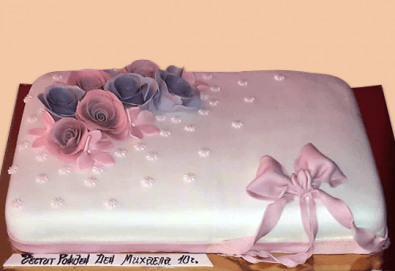 Цветя! Празнична торта с пъстри цветя, дизайн на Сладкарница Джорджо Джани