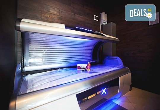 Еднократно посещение до 15 минути на турбо солариум с чисто нови лампи + 2бр. тестери соларна козметика на Soleo в соларно и козметично студио More Sun! - Снимка 9