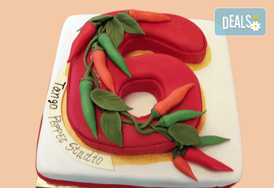 За почитателите на българския фолклор! Едноетажна торта 25 парчета от Сладкарница Джорджо Джани! - Снимка 3