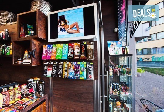 Карта за 30 минути солариум + 2бр. тестери соларна козметика на Soleo в соларно и козметично студио More Sun в Студентски град! - Снимка 6