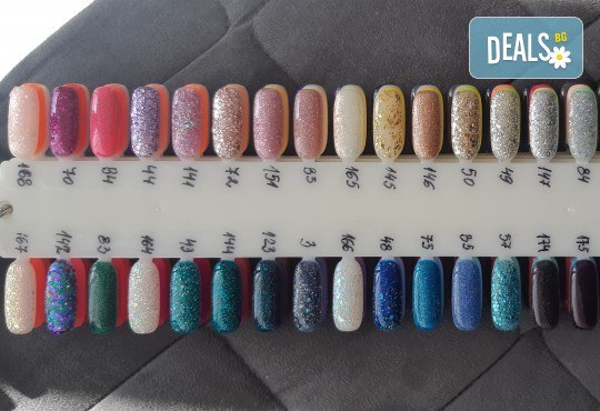 Маникюр с гел лак Bluesky, сваляне на стар гел лак, декорация с пигменти, брокати, фолио, декоративен пясък или до 10бр. камъчета + масаж с дълбоко хидратиращ крем във VM's Beauty House! - Снимка 13