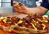 Апетитно! Пица с дърпано месо и сос барбекю + салата с домати, сирене и гриловани зеленчуци в The Square! - thumb 1