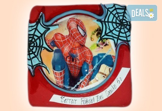 За момчета! Детска торта за момчета с коли и герои от филмчета с ръчно моделирана декорация от Сладкарница Джорджо Джани - Снимка 9