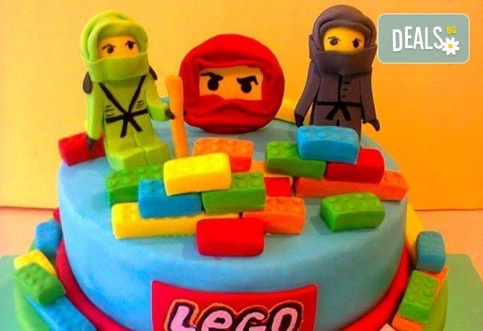 За момчета! Детска торта за момчета с коли и герои от филмчета с ръчно моделирана декорация от Сладкарница Джорджо Джани - Снимка 6