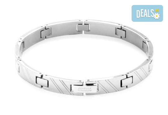 Качество на добра цена! Елегантна женска гривна, изработена от титан! - Снимка 1