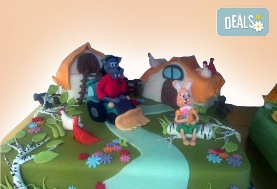 Смърфове, Миньони и Мечо Пух! Голяма детска 3D торта 37 ПАРЧЕТА с фигурална ръчно изработена декорация от Сладкарница Джорджо Джани - Снимка 13