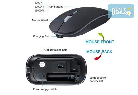 Висококачествена и безжична презареждаща се мишка с елегантен дизайн от Ай Пи Джи Трейд! - Снимка 5