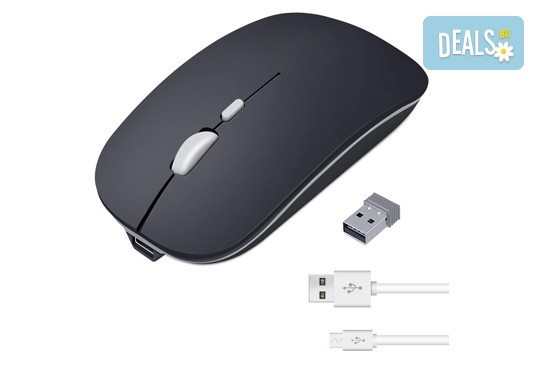 Висококачествена и безжична презареждаща се мишка с елегантен дизайн от Ай Пи Джи Трейд! - Снимка 2